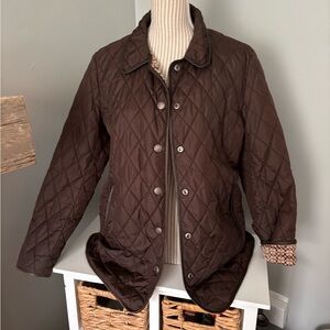 Coach Dark Brown Quilted Utility Jacket